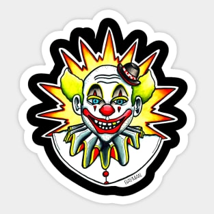 Clown Burst Sticker